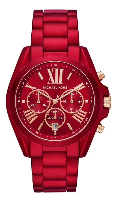 reloj michael kors rojo